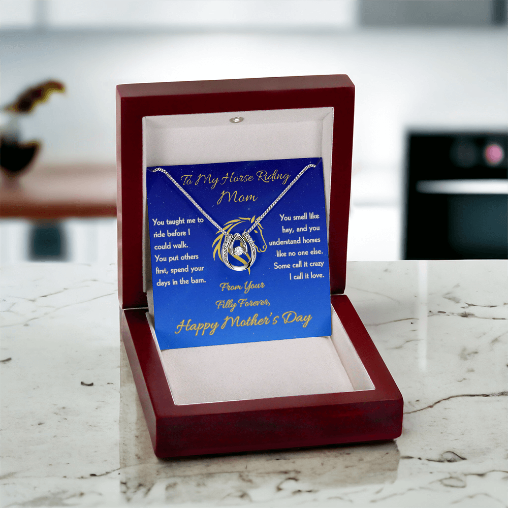Personalized Horse Memorial Photo Circle Necklace – view 13