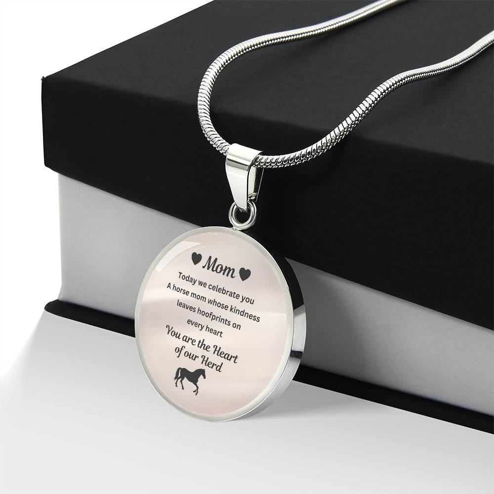 Horse Mom Necklace Gift – Heart Of Our Herd Jewelry for Mother’s Day – view 7