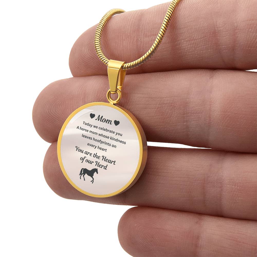 Horse Mom Necklace Gift – Heart Of Our Herd Jewelry for Mother’s Day – view 8