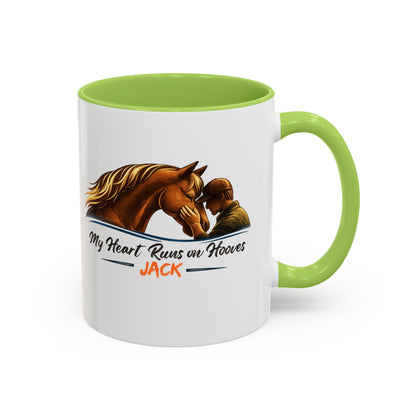 Heart Runs on Hooves Male Two-Tone Mug – view 13