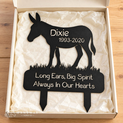 Dixie Donkey Memorial Garden Stake – view 3