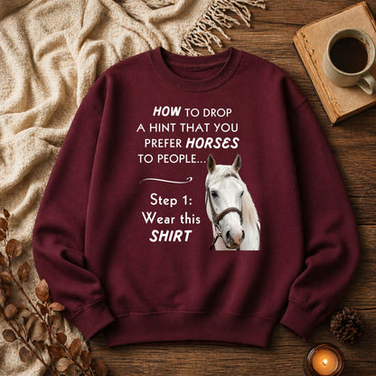 Prefer Horses Over People Sweatshirt – view 10