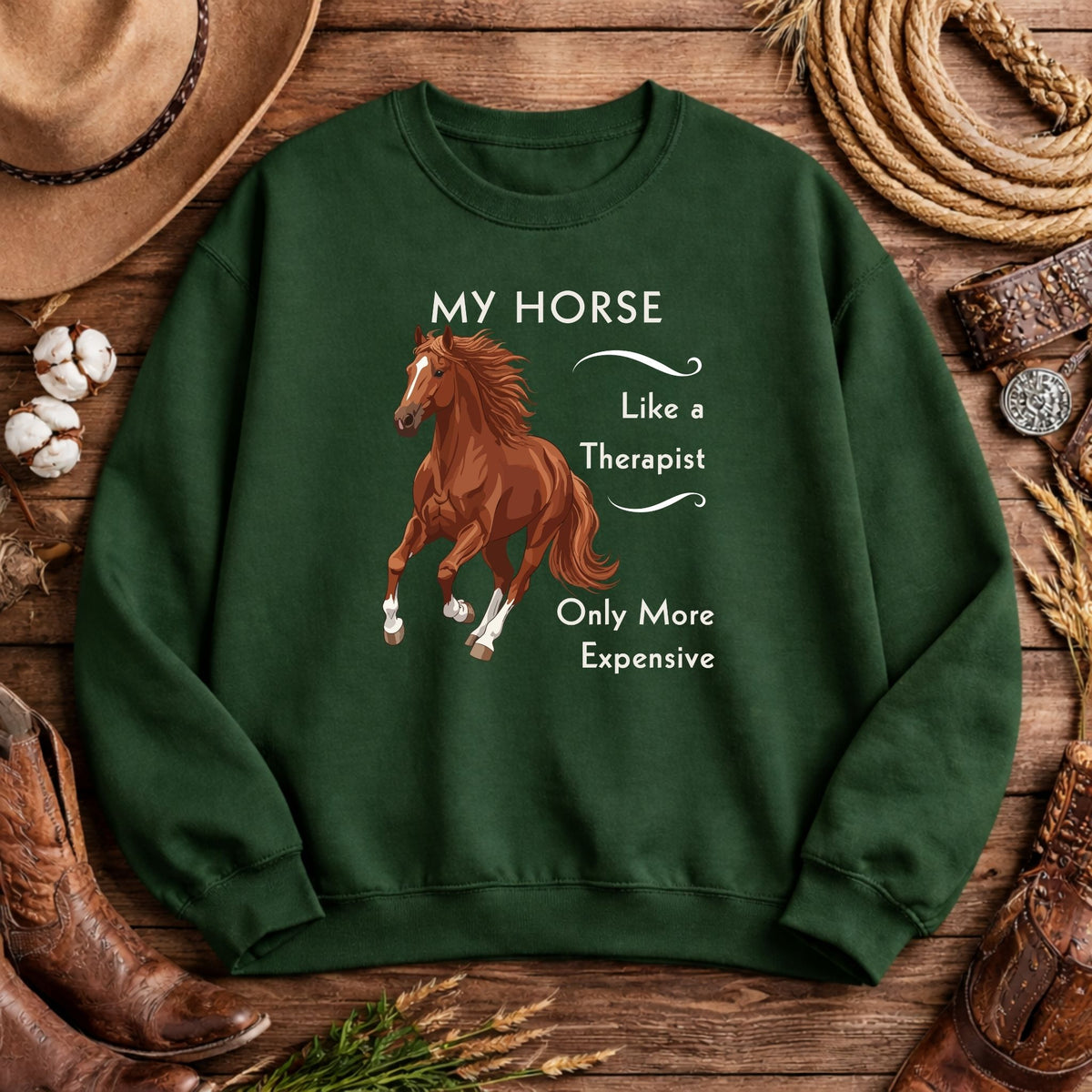 My Horse Is My Therapist Sweatshirt – view 10