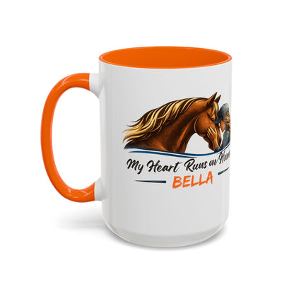 Heart Runs on Hooves Female Two-Tone Mug – view 15