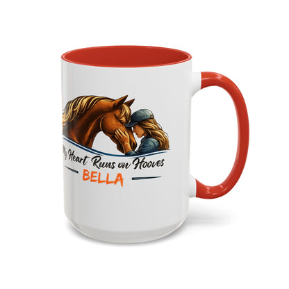 Heart Runs on Hooves Female Two-Tone Mug – view 11