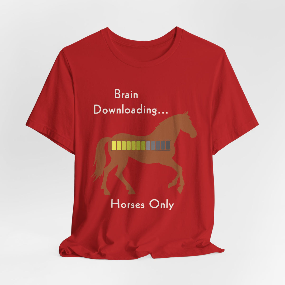 Brain Downloading Horses T-Shirt – view 10