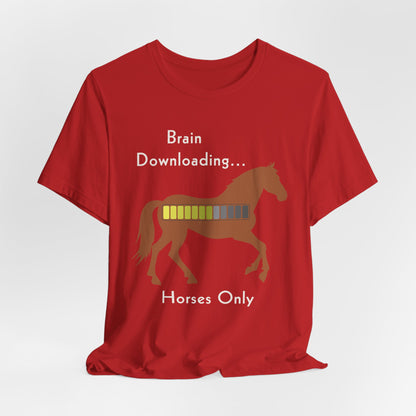 Brain Downloading Horses T-Shirt – view 10