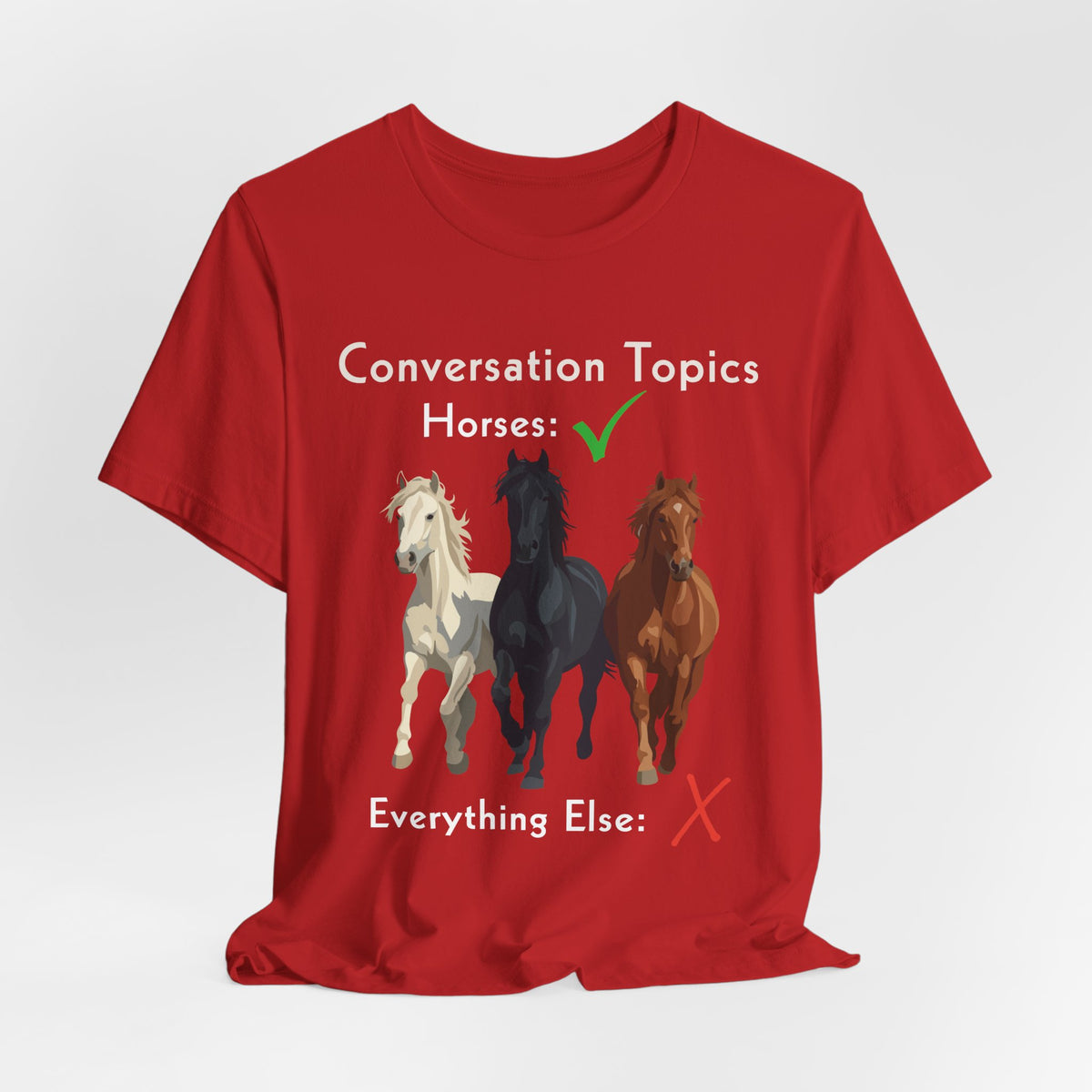 Horse Conversation Topics T-Shirt – view 18