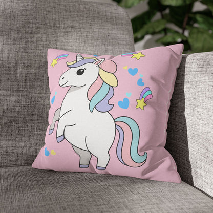 Prancing Unicorn Pillow Cover
