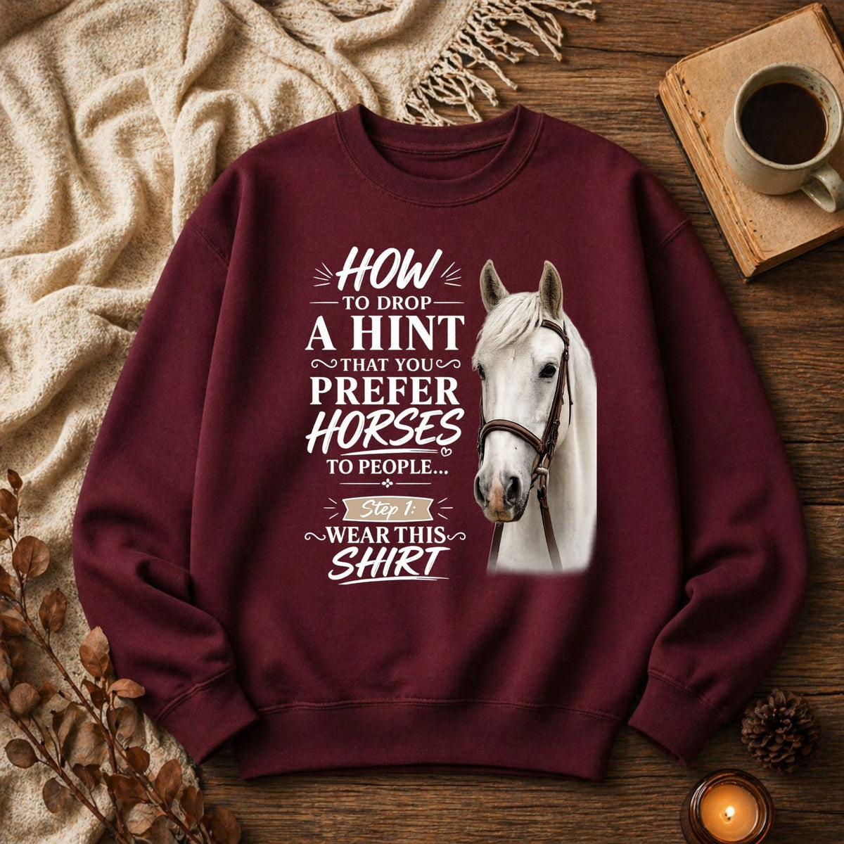 Prefer Horses Sketch Sweatshirt – view 11