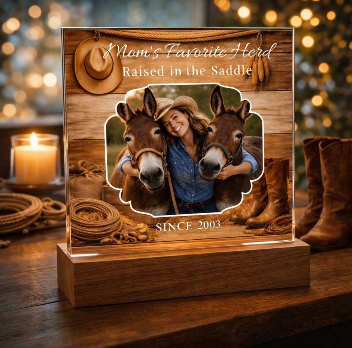 Mom’s Favorite Herd Horse Photo Plaque