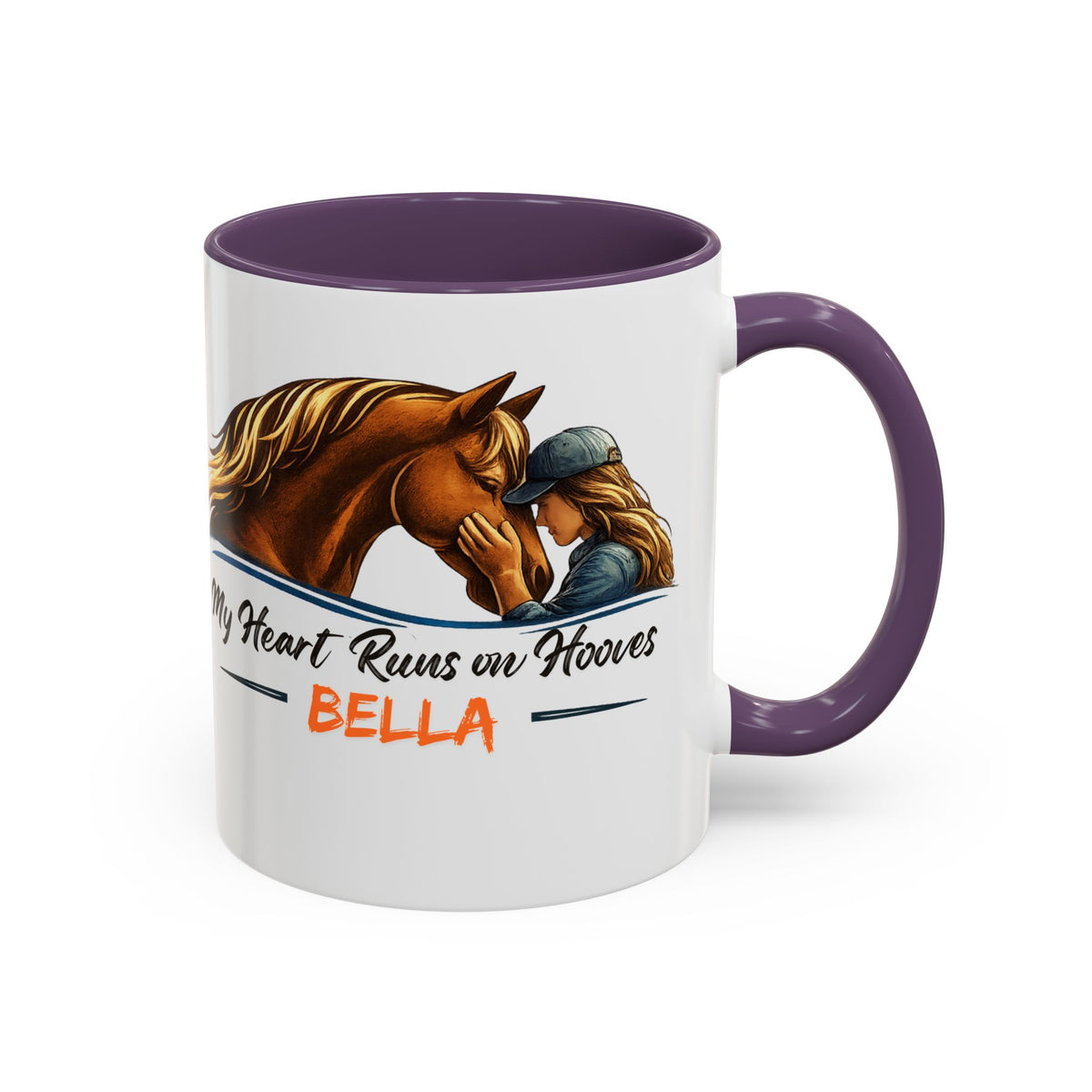Heart Runs on Hooves Female Two-Tone Mug – view 18