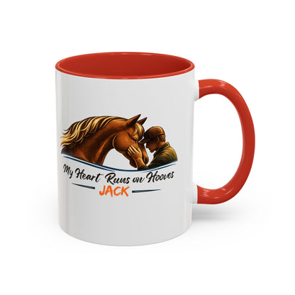 Heart Runs on Hooves Male Two-Tone Mug – view 9