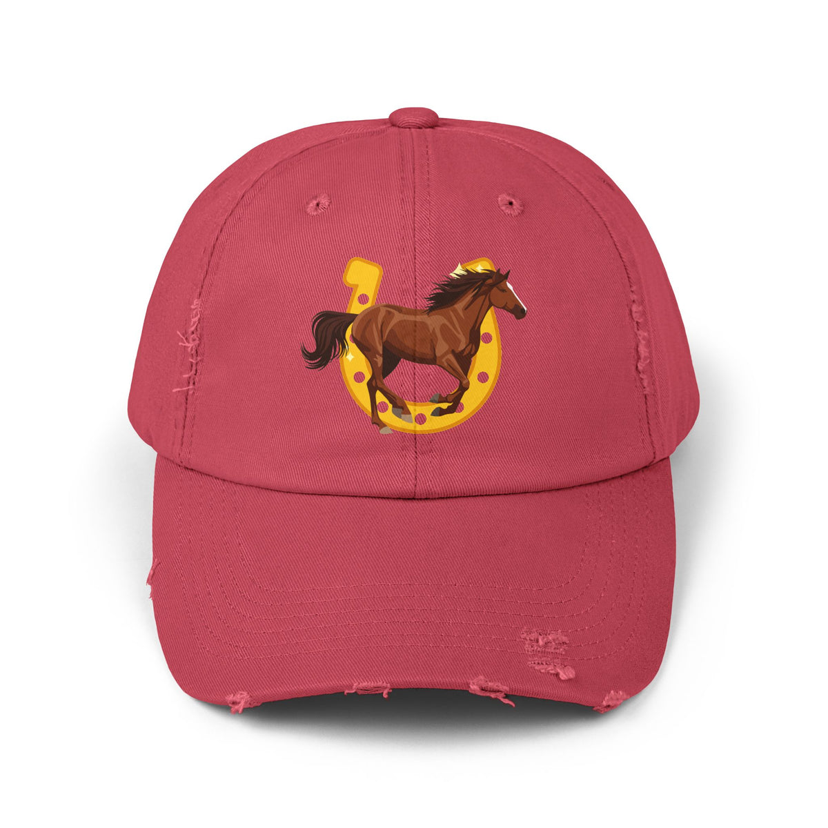 Lucky Horse Horseshoe Distressed Cap – view 11