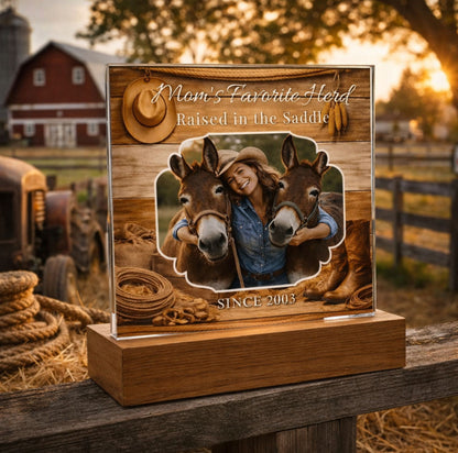 Mom’s Favorite Herd Horse Photo Plaque – view 4