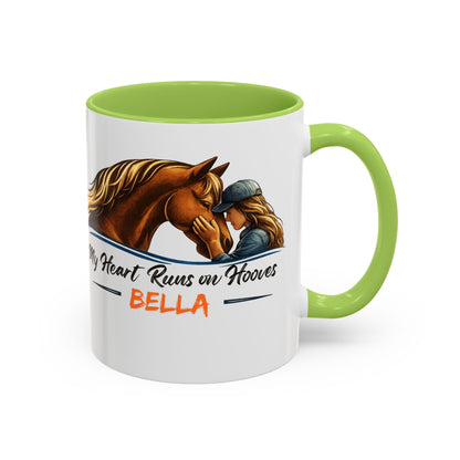 Heart Runs on Hooves Female Two-Tone Mug – view 17