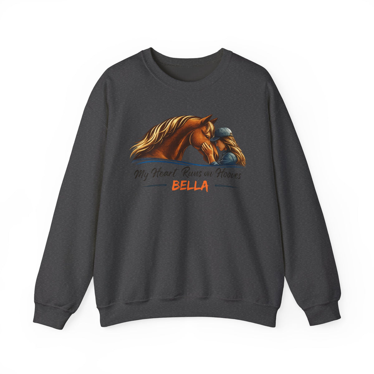 Personalized Heart Runs on Hooves Sweatshirt – view 13