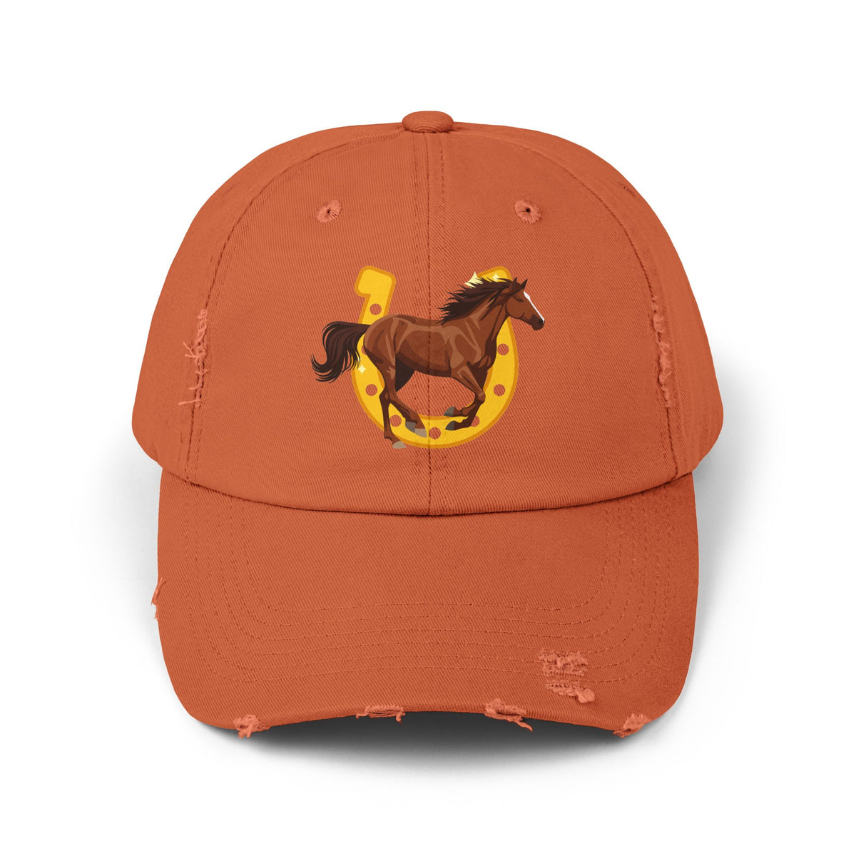 Lucky Horse Horseshoe Distressed Cap – view 7