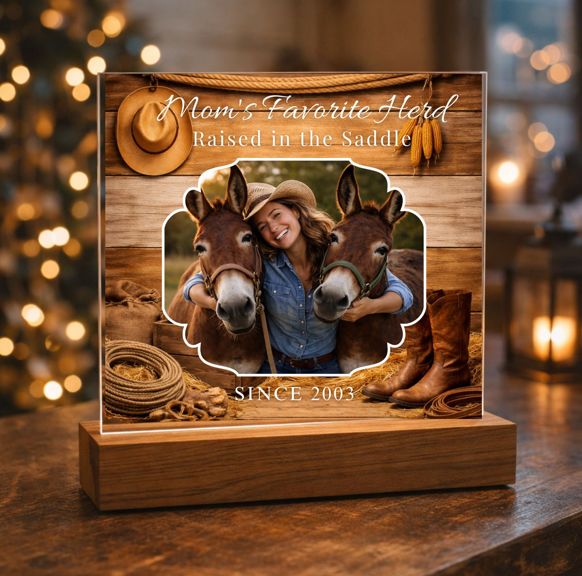 Mom’s Favorite Herd Horse Photo Plaque – view 3