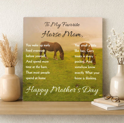 Favorite Horse Mom Meadow Metal Print – view 4