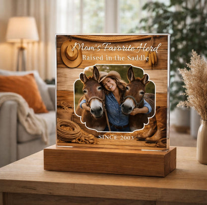 Mom’s Favorite Herd Horse Photo Plaque – view 2