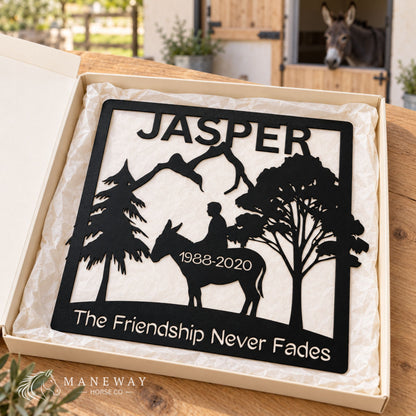 Jasper Donkey Memorial Metal Wall Sign – view 5