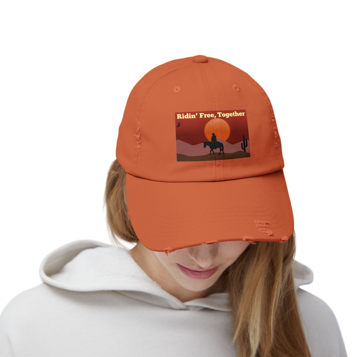 Ridin' Free Together Distressed Cap – view 4