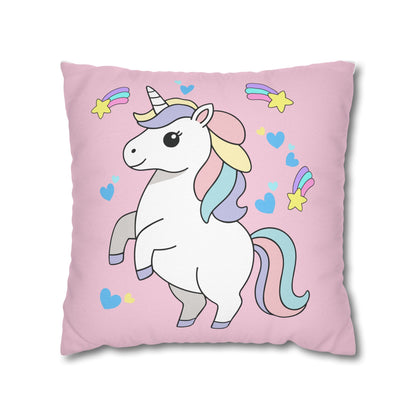 Prancing Unicorn Pillow Cover