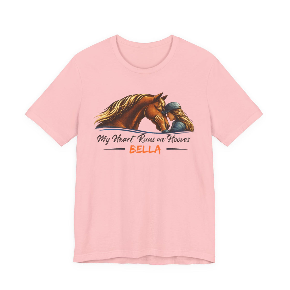 Personalized Heart Runs on Hooves T-Shirt – view 11