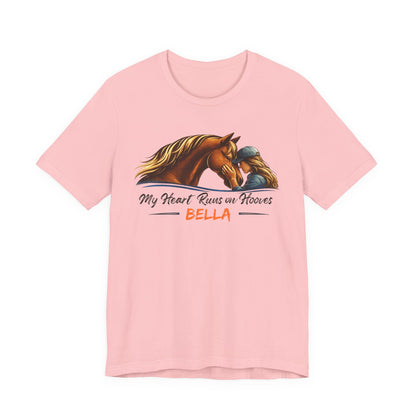 Personalized Heart Runs on Hooves T-Shirt – view 11