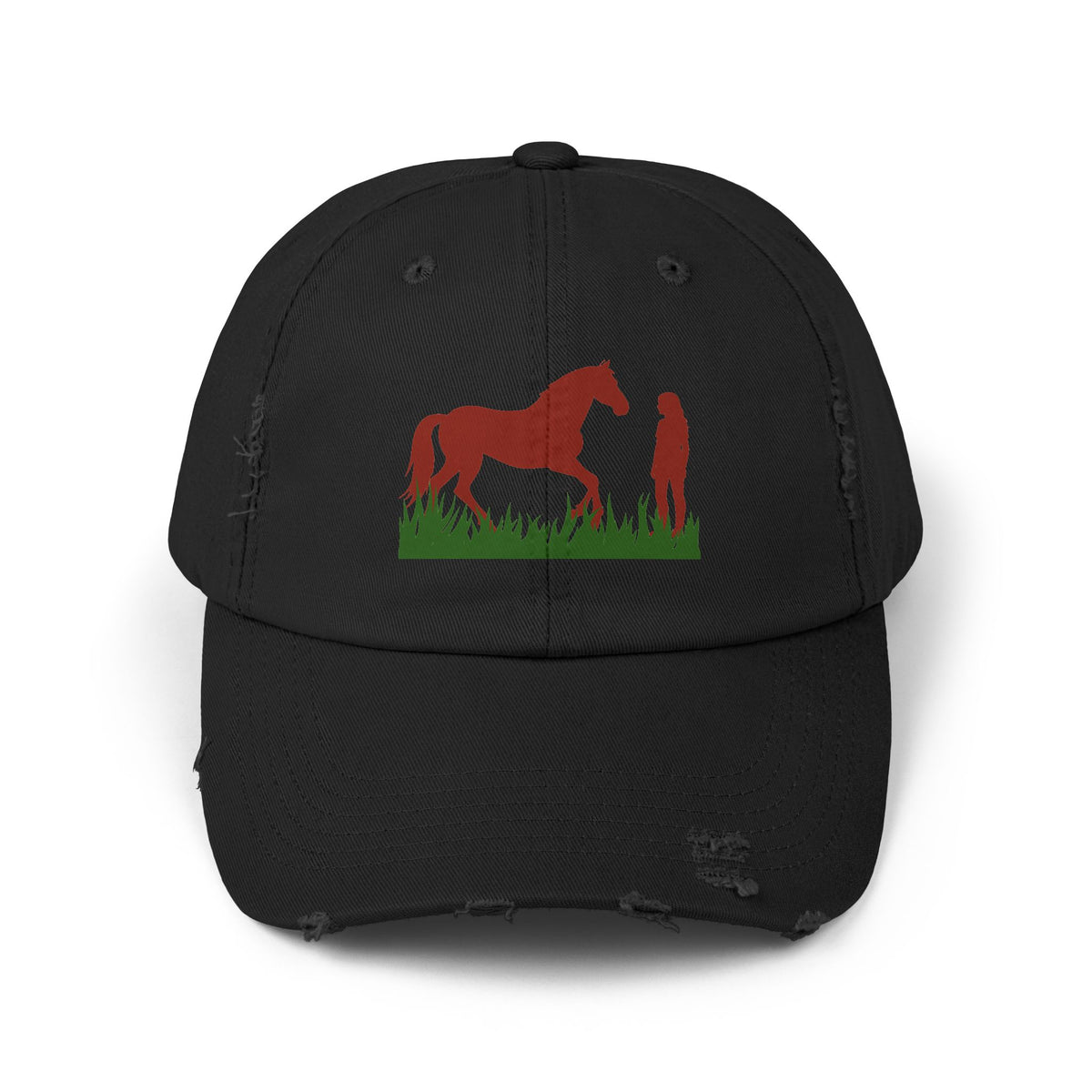 Horse and Rider Distressed Cap – view 5
