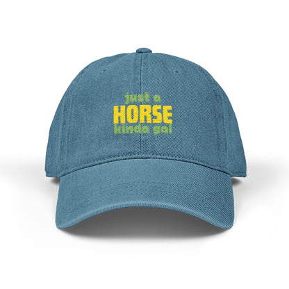Just a Horse Kinda Gal Denim Cap – view 6