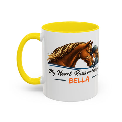 Heart Runs on Hooves Female Two-Tone Mug – view 14