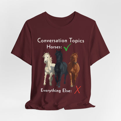 Horse Conversation Topics T-Shirt – view 16
