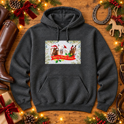 Merry Horse-Mas Christmas Hoodie