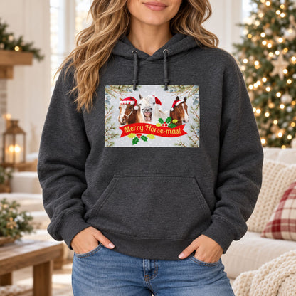 Merry Horse-Mas Christmas Hoodie