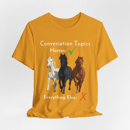 Horse Conversation Topics T-Shirt – view 11