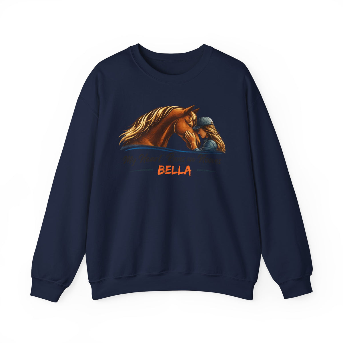 Personalized Heart Runs on Hooves Sweatshirt – view 14
