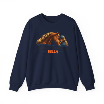 Personalized Heart Runs on Hooves Sweatshirt – view 14