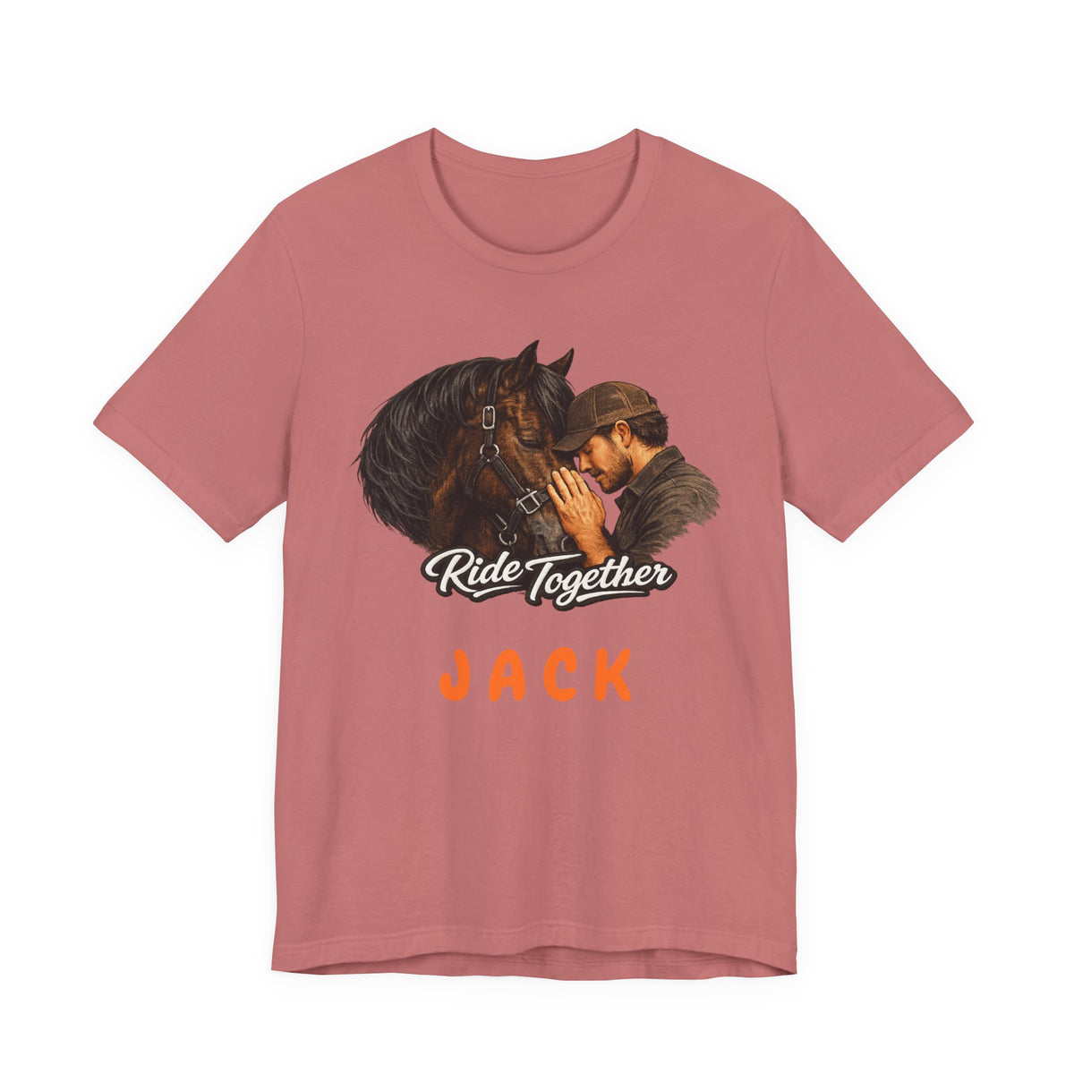 Ride Together Personalized Horse T-Shirt – view 7