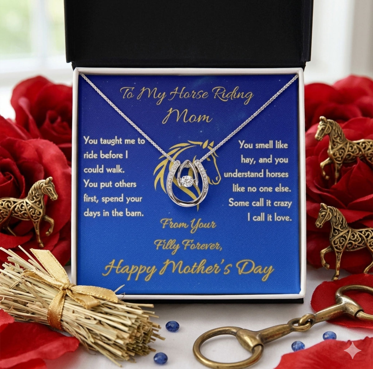 Personalized Horse Memorial Photo Circle Necklace – view 5