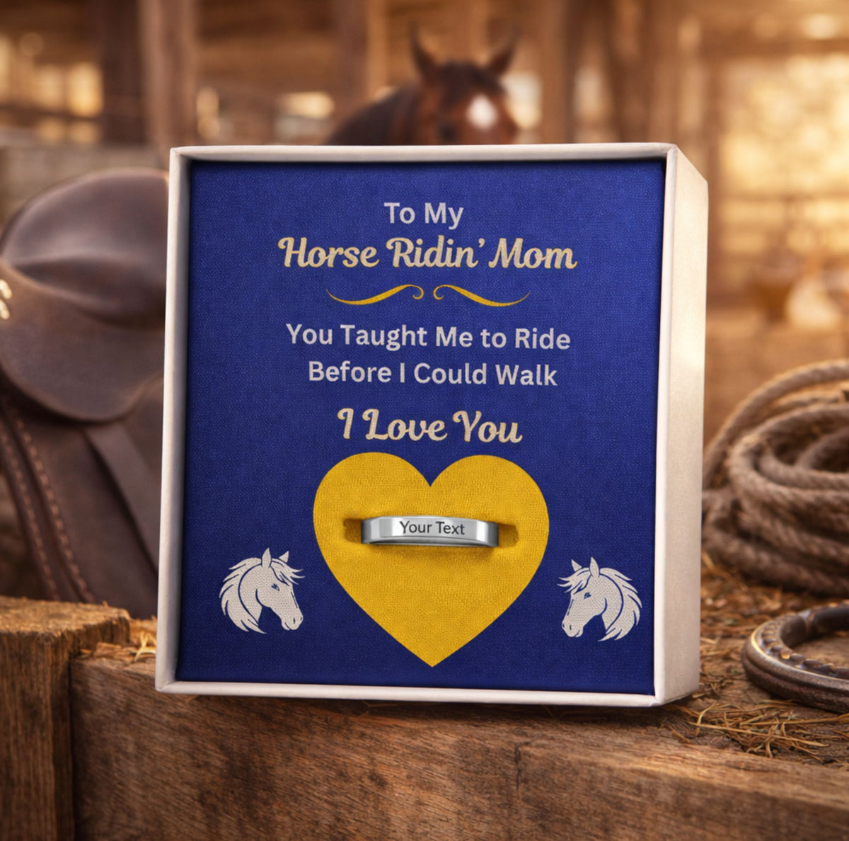 Horse Riding Mom Sentimental Ring – view 3