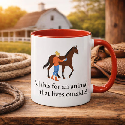 All This for an Animal Two-Tone Mug