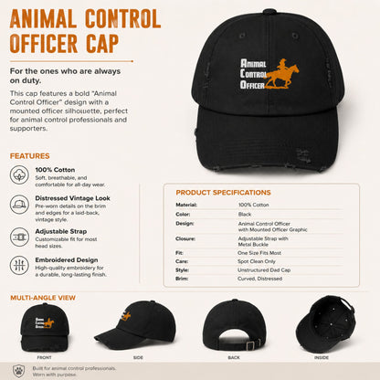 Animal Control Officer Horse Dad Cap – view 5