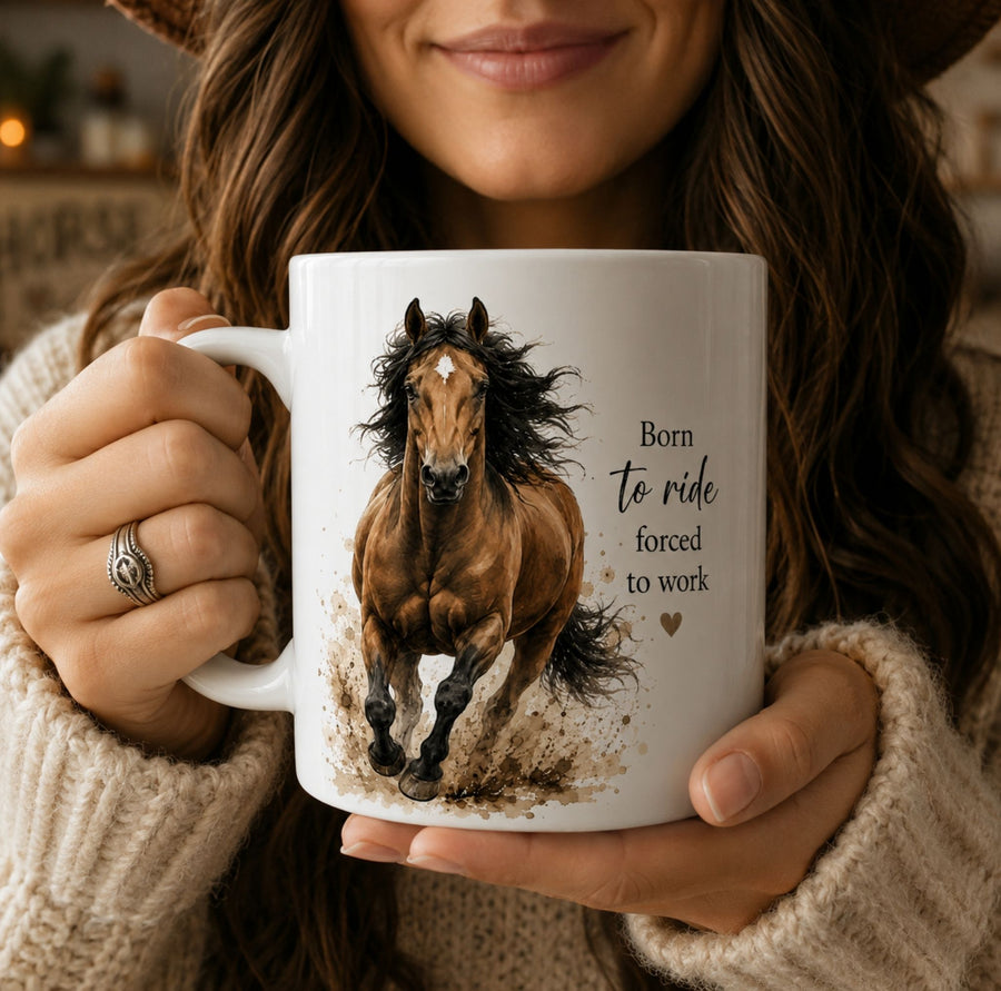 Born to Ride Horse Mug