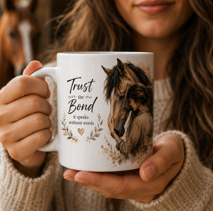 Trust the Bond Horse Mug