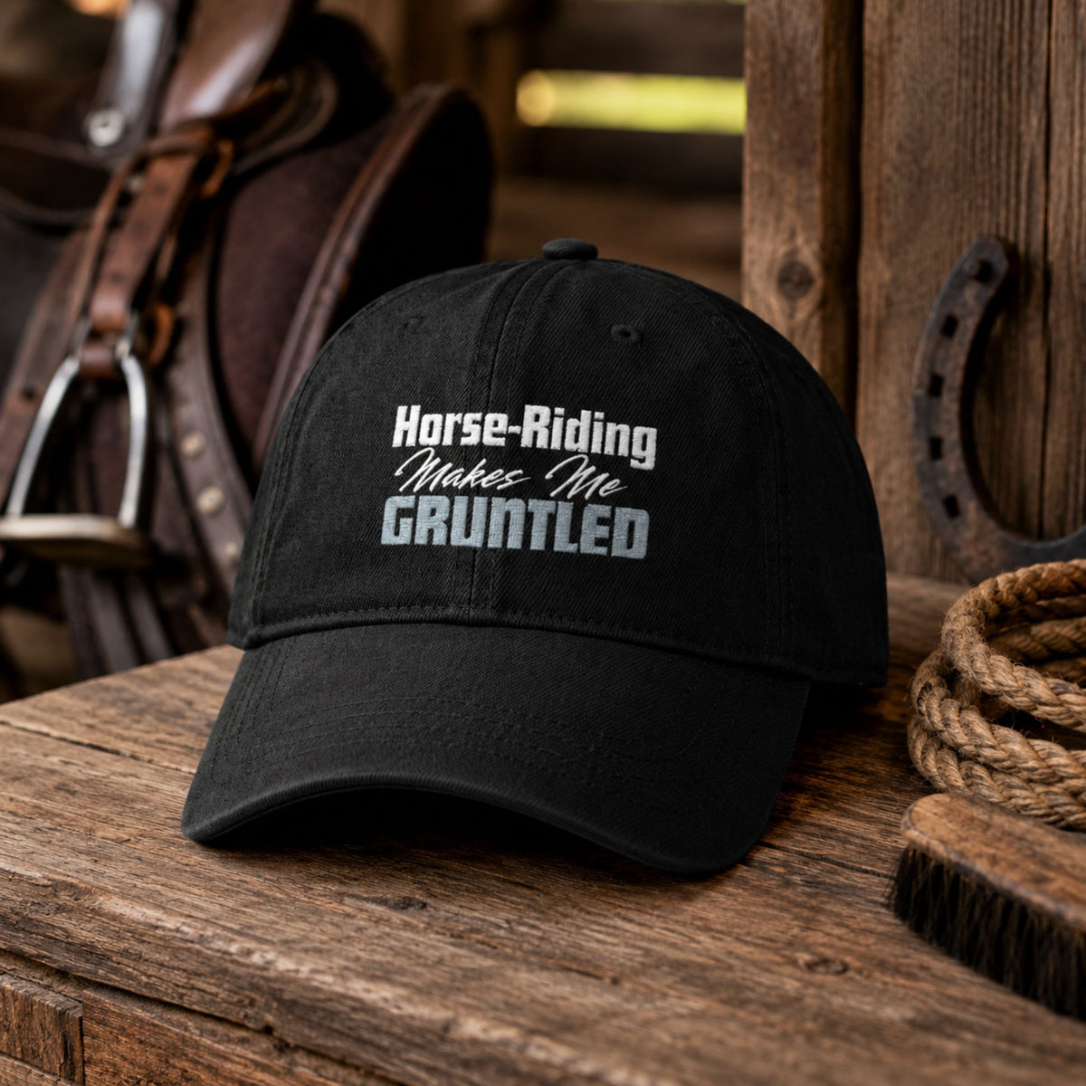 Horse Riding Makes Me Grounded Cap – view 3