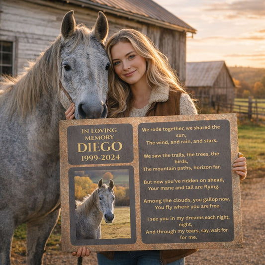 Diego Horse Memorial Photo Canvas