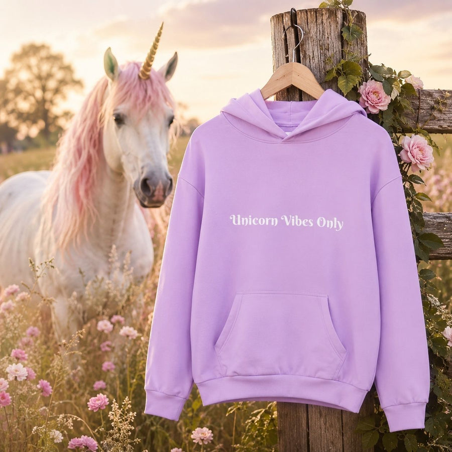 Unicorn Vibes Only Kids’ Hoodie