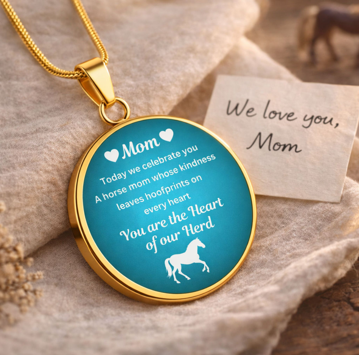 Heart of Our Herd Round-Shaped Necklace – view 7